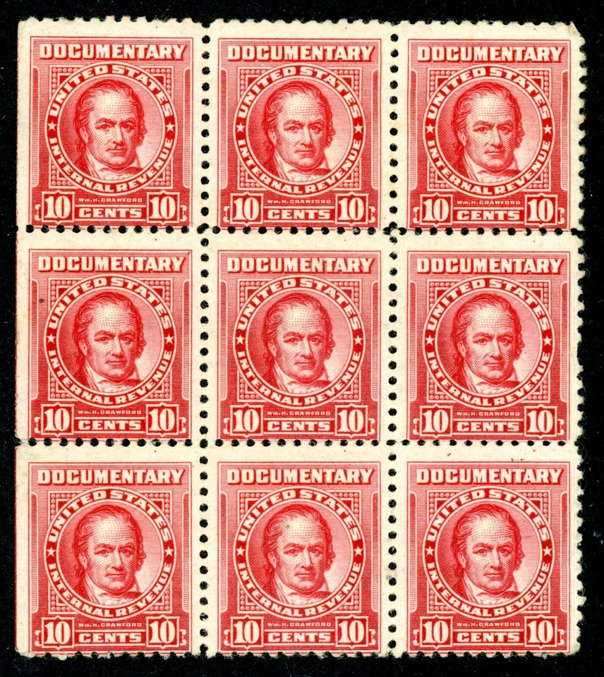 USA R294 MINT NH MARGIN BLOCK OF NINE  NO OVERPRINT - Image 1 of 1