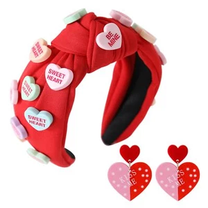 Valentine’s Day Headband Hair Accessories Gifts for Women Girls Candy Heart L... - Picture 1 of 6