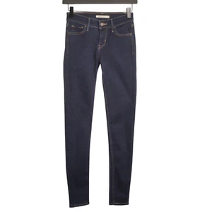 Mujer Jeans Levi's Stretch De Algodón 711 Super Skinny Azul W25 L30 JJJ160 - Imagen 1 de 12