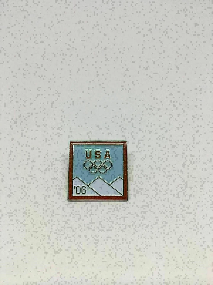 K2B) 2006 Team United States USA Turin Olympics Winter Games Square Pin - Image 1 of 1
