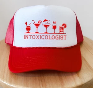 Intoxicologist, Bartender, Red, Otto Brand Men's and Women's Trucker Hat - Picture 1 of 4