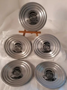 Vintage Dionne Quintuplets Aluminium Geschirr 5er Set historische Schwestern Baby Odd - Bild 1 von 9