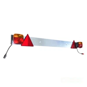 Barra fanali rimorchio posteriore 140-180 cm zincata completa tipo alto - Foto 1 di 4