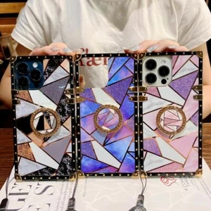 Splice Marble Bling Luxury Phone Case For Huawei Mate 40 Nova 6 P30 P40 Honor 30 - Picture 1 of 16