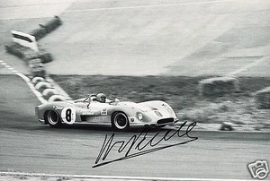 Le Mans Fahrer Henri Pescarolo handsigniertes Foto 12x8" AM - Bild 1 von 1