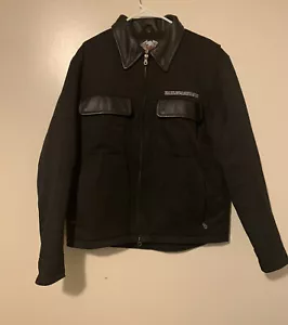 Men's Medium Harley Davidson Jacket, RN 103819 / CA 03402 White Logo On Back - Picture 1 of 12
