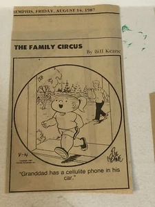 1987 Family Circus von Bill Keane Vintage Comic Strip Cs1 - Bild 1 von 2