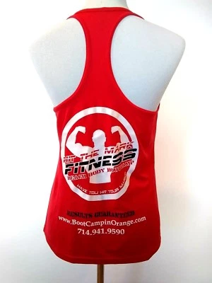 Alo Womens Red Hit The Mark Fitness Racerback Athletic Top Size Small Foto 1 de 4