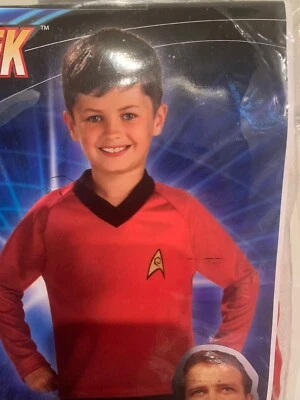 Nuevo sin etiquetas Rubíes Star Trek Scotty Rojo Top Niño Talla Mediana 8-10 Foto 1 de 4