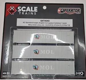 SXT11051 Scaletrains MOL 40' Containers - Picture 1 of 2