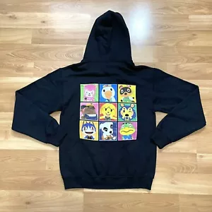 Animal Crossing Hoodie Size S Official Licensed Nintendo Sweatshirt Black New - Picture 1 of 8