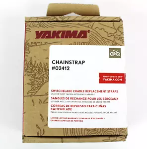 1 Pair of Yakima 02412 8 Hole Rubber Bike Rack Chainstrap, NEW - Picture 1 of 4