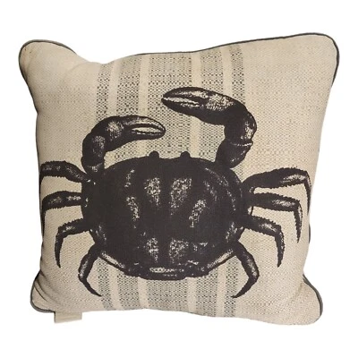 Almohada de cangrejo azul umbral 16 x 16 núcleo de casa de playa costera Foto 1 de 4