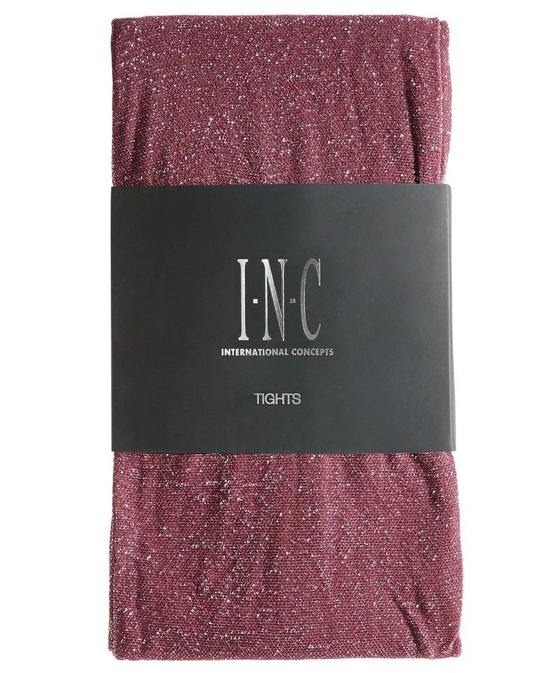 Women's Inc International Concepts Lurex Shine Sparkle Tights Size S/m Andorra