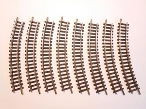 MINITRIX 14912 / 4912 geb. Gleis R1 30° 8 Stück (0742) - Bild 1 von 1