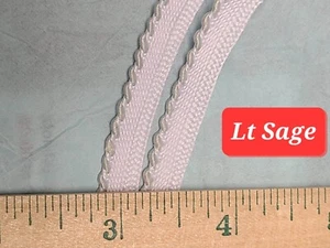 1/8" Lip Cord Trim Whipstitch Piping Trim Lip Cording LIGHT sage 6 Yards - Picture 1 of 1