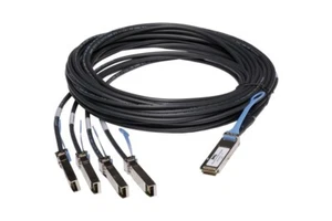 ¡NUEVO! Cable de ruptura Dell Force 5 metros 40GBE QSFP+ A 4 X SFP+ DP/N 0HVVF - Imagen 1 de 3