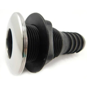 Whitecap 1 1/4 in. 316 Stainless Steel/Nylon Thru-Hull S-3804 - Imagen 1 de 1