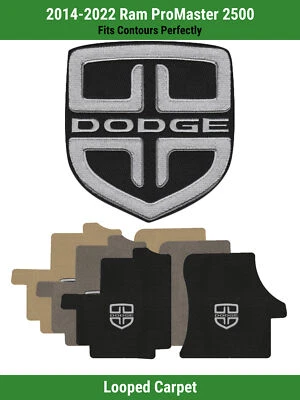 Tapetes carpete dianteiro Lloyd Classic loop para '14-22 Ram ProMaster 2500 com emblema Dodge - Imagem 1 de 4