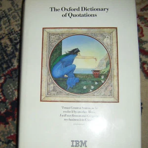 THE OXFORD DICTIONARY OF QUOTATIONS SPECIAL EDITION IBM LIMITED EDITION - Picture 1 of 1