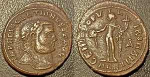 Dioclétien - grand follis Genio Populi Romani, Alexandrie 294/5 AD ! RCV#12799 - Picture 1 of 1