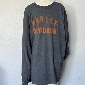 Harley Davidson Museum Langarm T-Shirt 3XL grau orange Logo Milwaukee WI - Bild 1 von 5