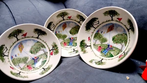Lot of 3 Nikko Remember When By Deb Mores Porcelain 6 1/2" Soup Cereal Bowls - Picture 1 of 4