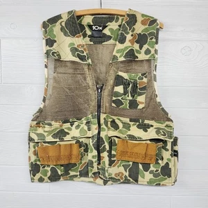 10x Turkey Dove Hunting Full Zip Hunting Vest Duck Camouflage Size Medium - Picture 1 of 13