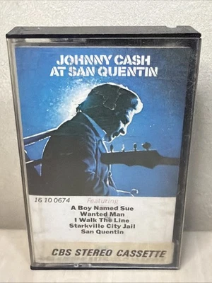 JOHNNY CASH AT SAN QUENTIN 8 TRACK TAPE REFURBISHED & PLAY TESTED - Image 1 of 4