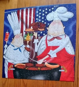 Ceaco 300 Teile Puzzle Guten Appetit 4. Juli komplett mit Poster - Bild 1 von 3