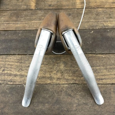 Vintage Dia-Compe Road Bike Brake Levers Alloy Hoods Pair Touring Parts 185g - Image 1 of 4