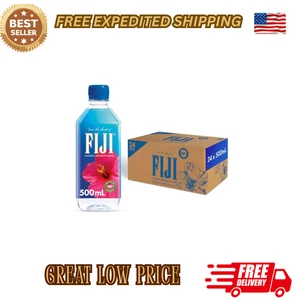 (24er Pack) FIJI natürliches artesisches Wasser mit Elektrolyten und Mineralien, 16,9 flüssige Unzen - Bild 1 von 6