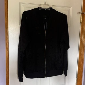 PUMA Vashtie Track Jacket Men's Medium Black Full Zip Mesh Athletic Casual EUC - Picture 1 of 5
