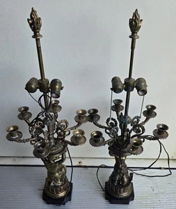 Antique Westwood Industries Lamps, Candelabra, 32" H x 14" W Rare Find Free Ship - Picture 1 of 12