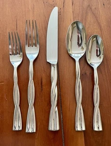VTG Dansk Aalto 18/10 Stainless Flatware Twist Handle Japan 1995 - 2002 CHOICE - Picture 1 of 10