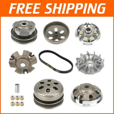 Sistema de embrague de alto par GY6 resistente para 125cc/150cc - Variador y juego de correas 743 Foto 1 de 4