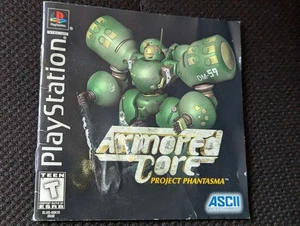 Armored Core: Project Phantasma (Sony Playstation) DISC & Manual PS1 Game - Picture 1 of 6