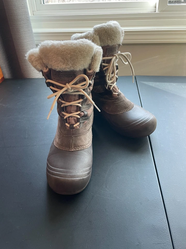 Columbia Techlite Waterproof Suede Winter Boots - Brown - Women 8.5 - Image 1 of 4