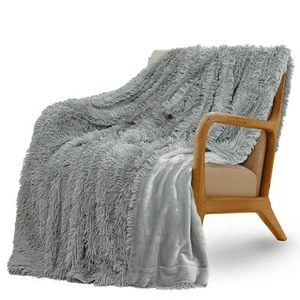 Super Fluffy Throw Blanket, Faux Fur Fuzzy Blanket for Couch Sofa Bed, 50x60 ... - Picture 1 of 6