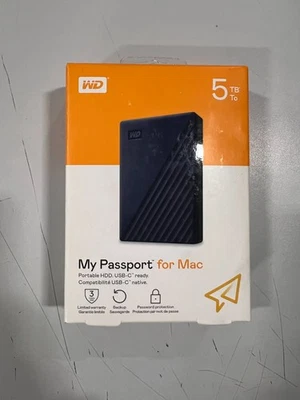 Western Digital My Passport 5TB,External,2.5 inch (WDBA2F0050BBL) Hard Drive - Image 1 of 2