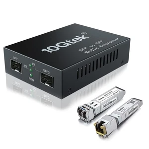 ipolex 10G SFP+ to SFP+ Fiber Media Converter, 10G OEO Converter, - Picture 1 of 6