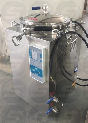 Esterilizador a vapor vertical contra pressão cogumelo comida retorta autoclave 138°C - Imagem 1 de 4