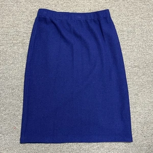 Gonna donna St. John blu Santana in maglia a matita taglia 4 - Foto 1 di 5