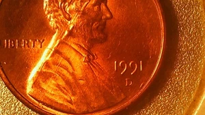 1991 D Lincoln penny with error die crack - Picture 1 of 7