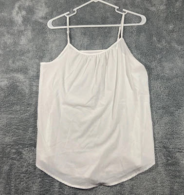 Time and Tru Cami Top Correa Ajustable Pequeña 4 a 6 Capas Cápsula Básicas Blancas Foto 1 de 4