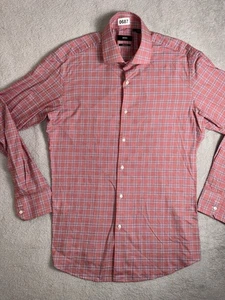 Hugo Boss Long Sleeve Shirt Men’s 41 Multicolor Flannel Regular Fit Button - Picture 1 of 14