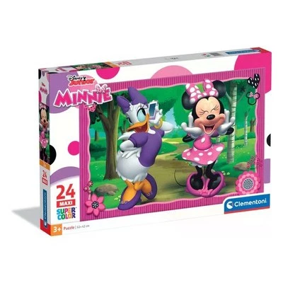 Clementoni Puzzle 24 pz Maxi Super Color 3-5a (62x42cm) DISNEY MINNIE 24091 - Immagine 1 di 2