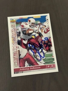 1993 Upper Deck #298 JOHNNY JOHNSON Autographed HAND SIGNED Auto Football Card - Picture 1 of 2