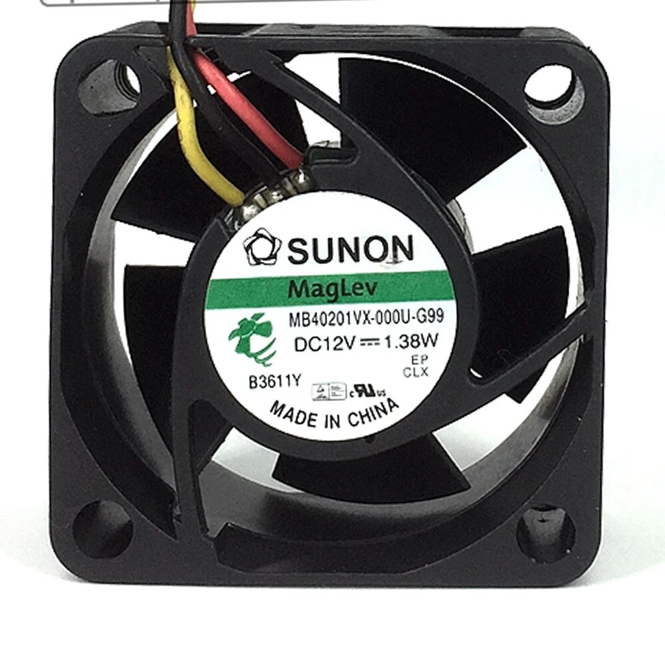 10pcs SUNON 4020 1.38W MB40201VX-000U-G99 40*40*20MM DC 12V 3wire Cooling Fan - Image 1 of 1