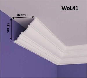 Coving Cornice Moulding Xps For Wall & Ceiling Decoration - Not Plaster WOL41 - Picture 1 of 9